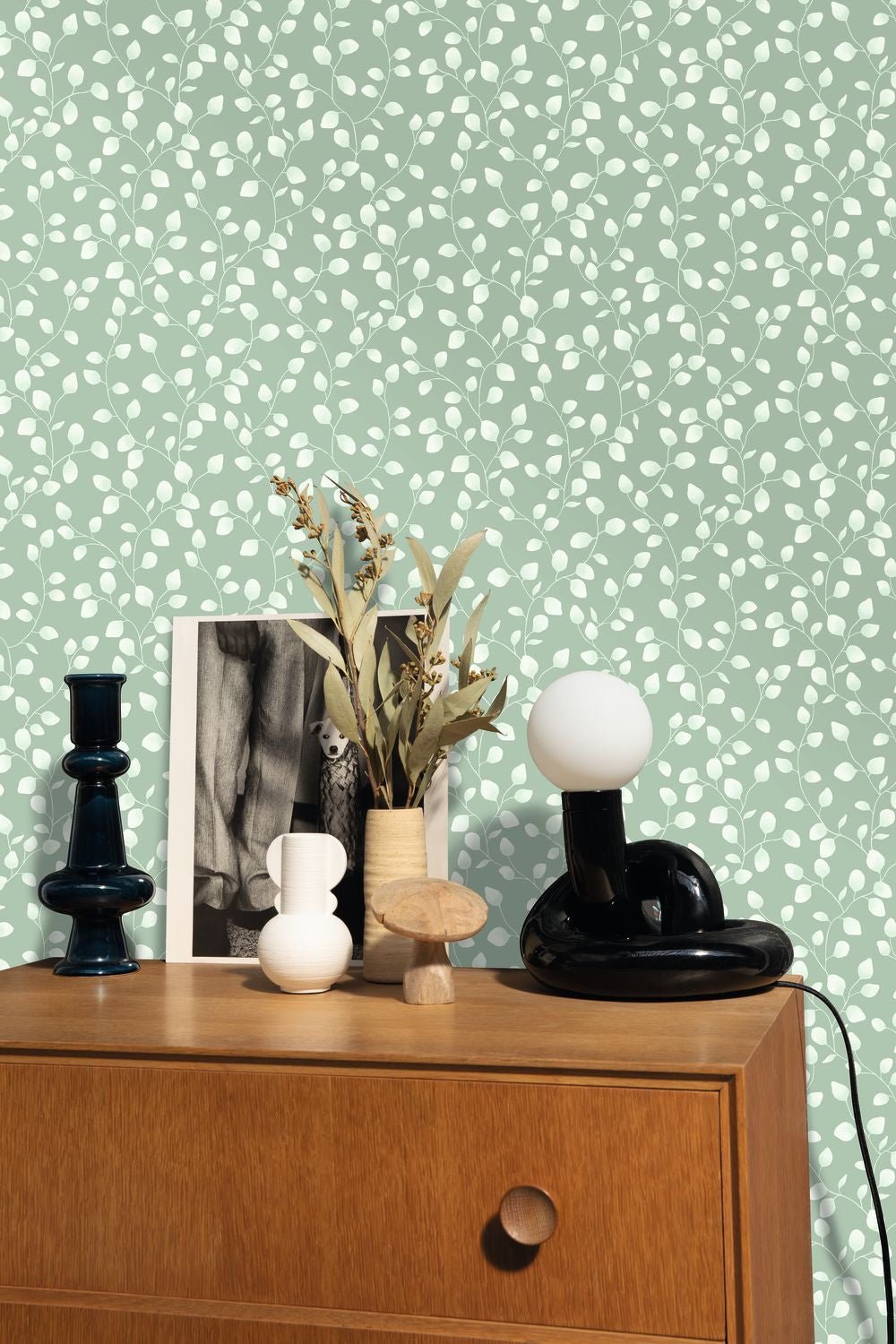 Melbourne Wallpaper - Vert De Gris - Caselio - 103867129 - Premier Wallcovering