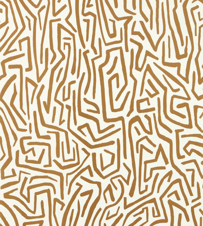 Melodic Wallpaper - Gold/Paper Lantern - HQN2112830 - Harlequin - Premier Wallcovering