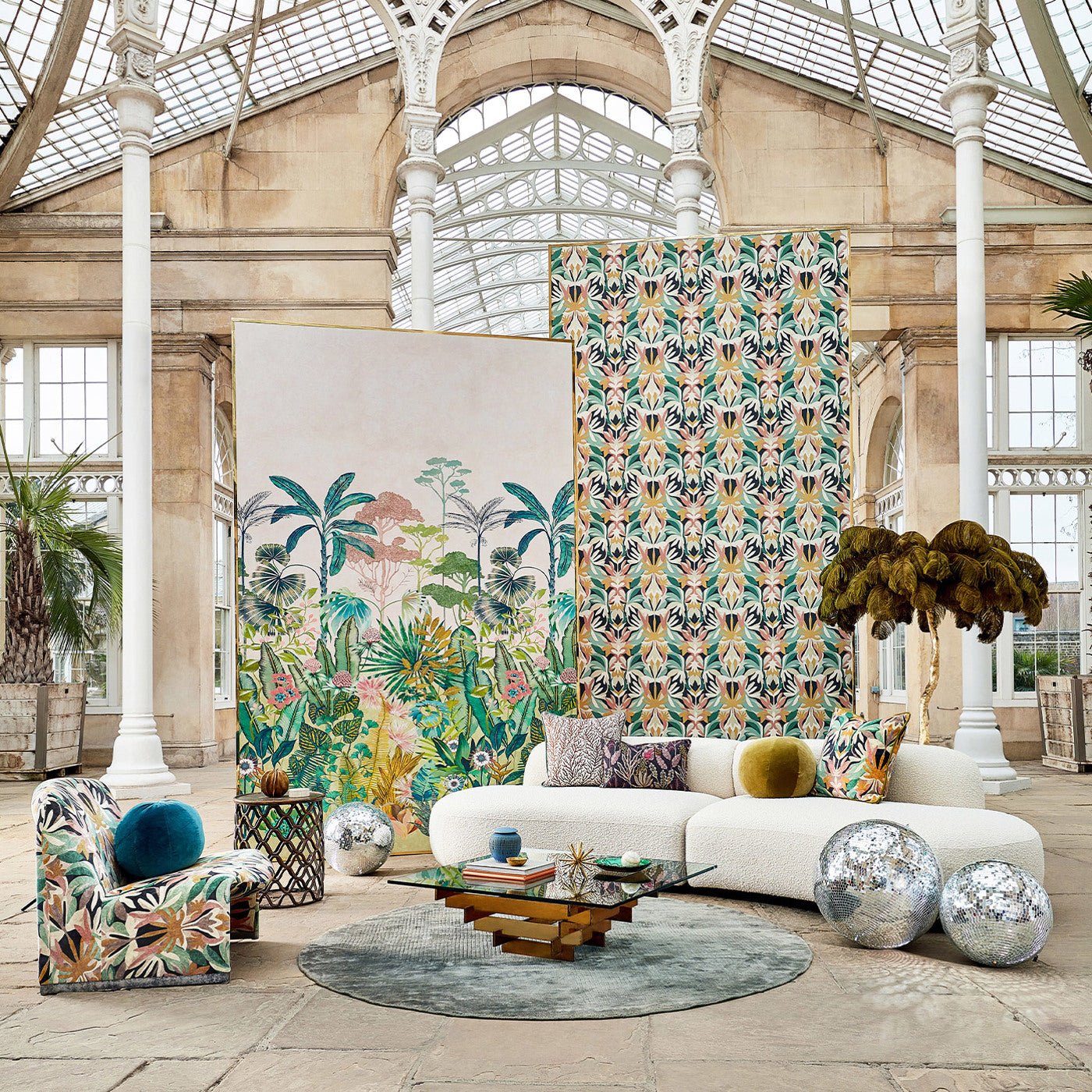 Melora Wallpaper - Brazilian Rosewood/ Ink/ Amazonia - Harlequin - HTEW112761 - Premier Wallcovering