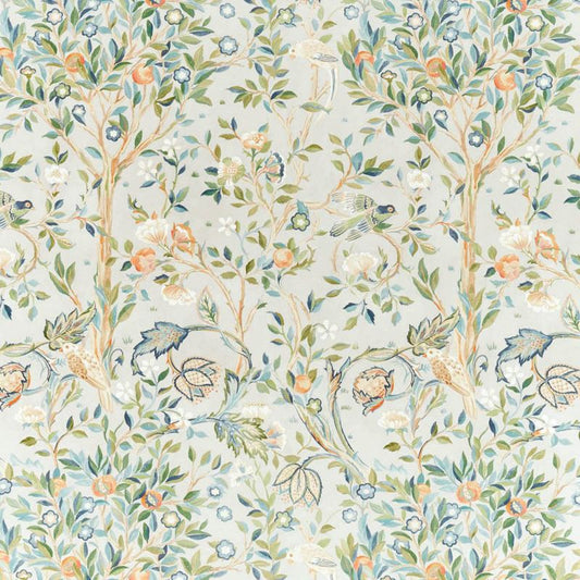 Melsetter Fabric - Grey - Morris & Co - 226600 - Premier Wallcovering