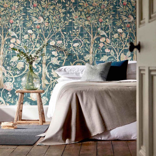 Melsetter Wallpaper - Indigo Rose - 216706 - Morris & Co - Premier Wallcovering