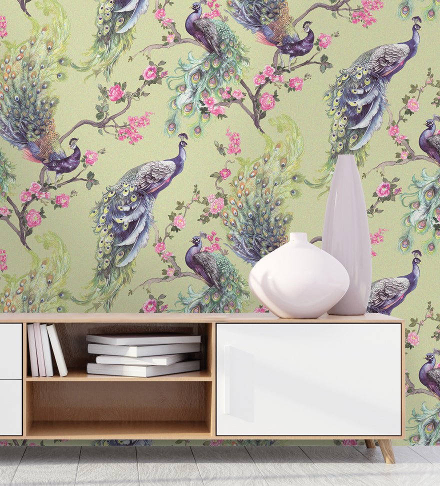 Menali Wallpaper - Green - Holden Décor - 35921 - Premier Wallcovering