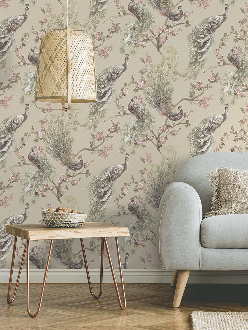 Menali Wallpaper - Beige - Holden Décor - 36271 - Premier Wallcovering