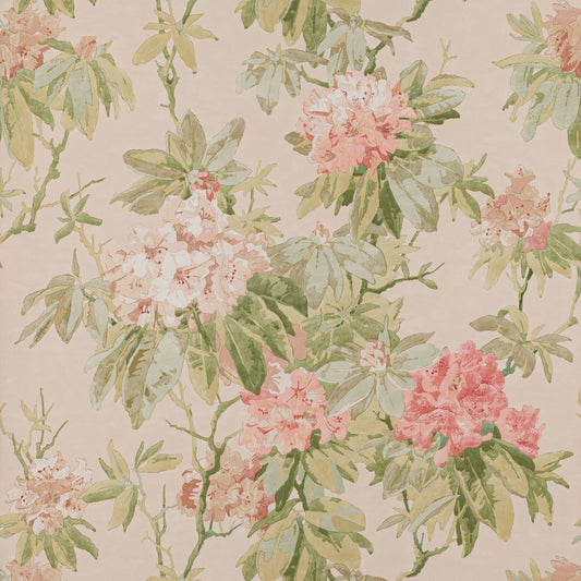 Mereworth Wallpaper - Red/Green - Colefax & Fowler - W7006 - 02 - Premier Wallcovering