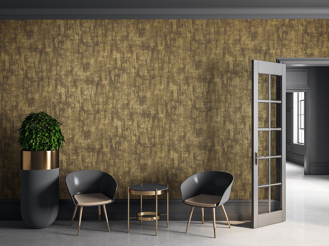 Merkur Universe Wallpaper - Umber Brown - Hohenberger - 64625 - Premier Wallcovering