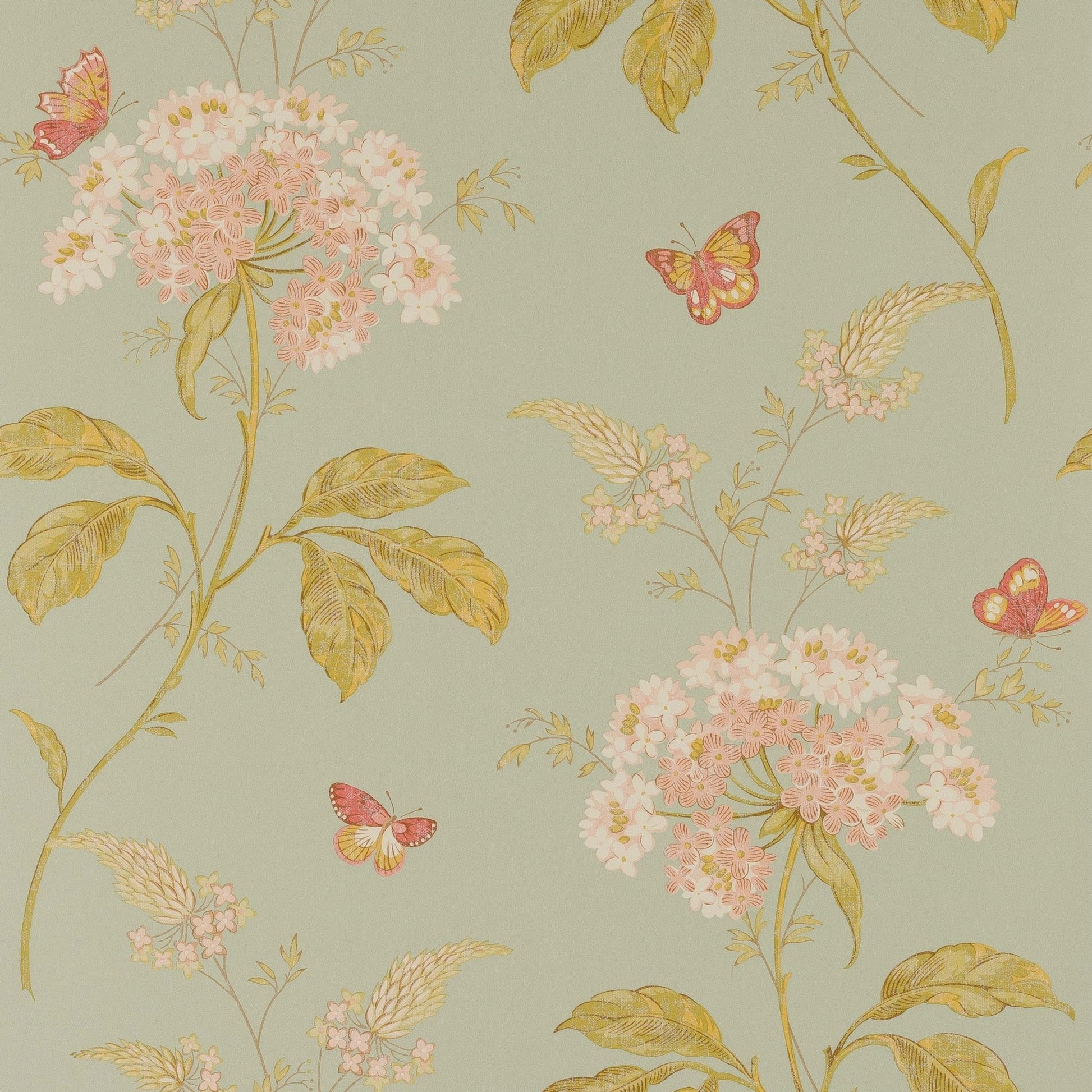 Messina Wallpaper - Aqua - Colefax & Fowler - 07132/01 - Premier Wallcovering