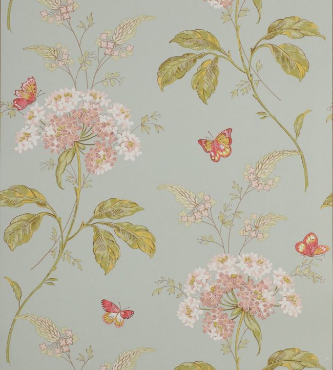 Messina Wallpaper - Aqua - Colefax & Fowler - 07132/01 - Premier Wallcovering
