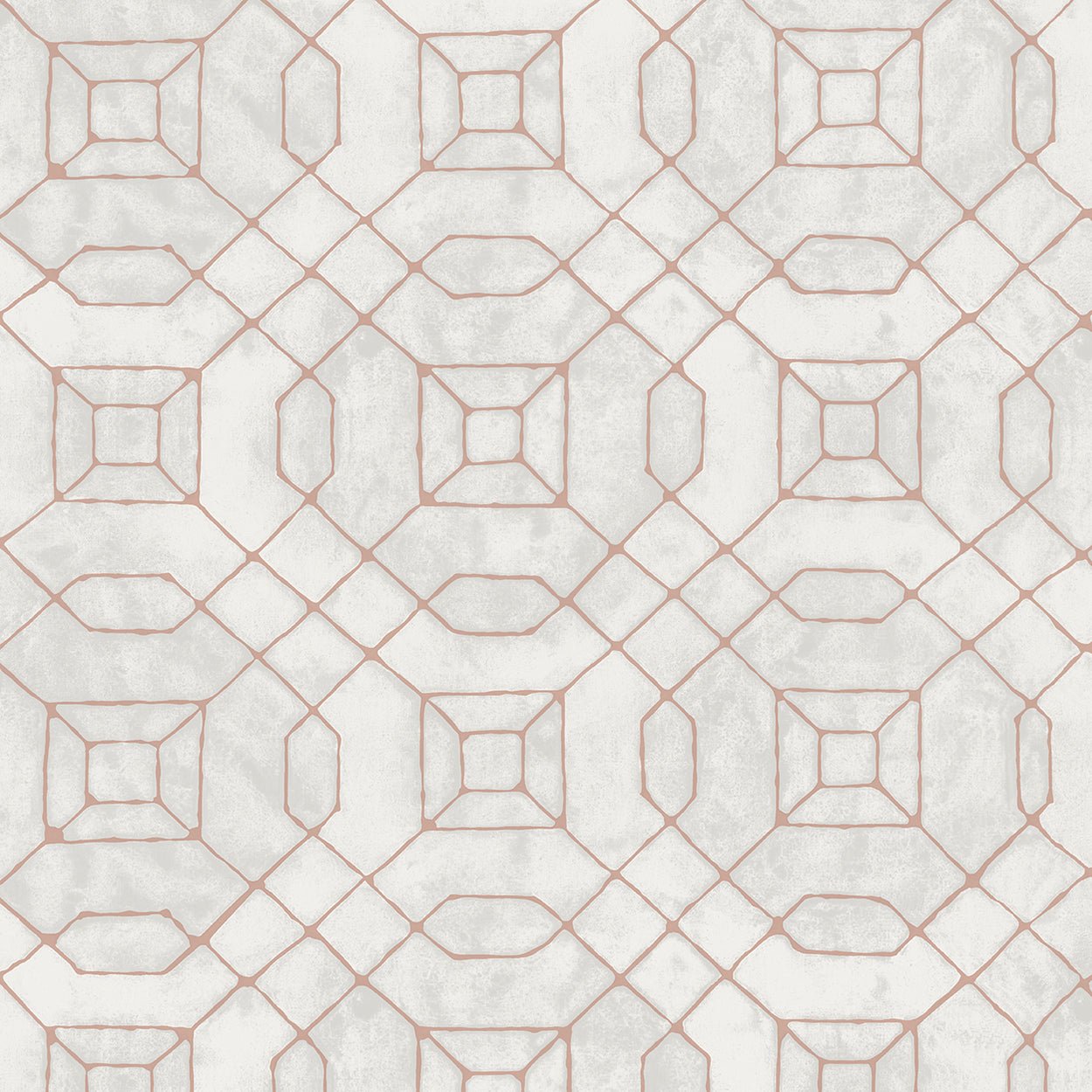 Metallic FX Linear Geo Wallpaper - Rose Gold - Galerie - W78215 - Premier Wallcovering