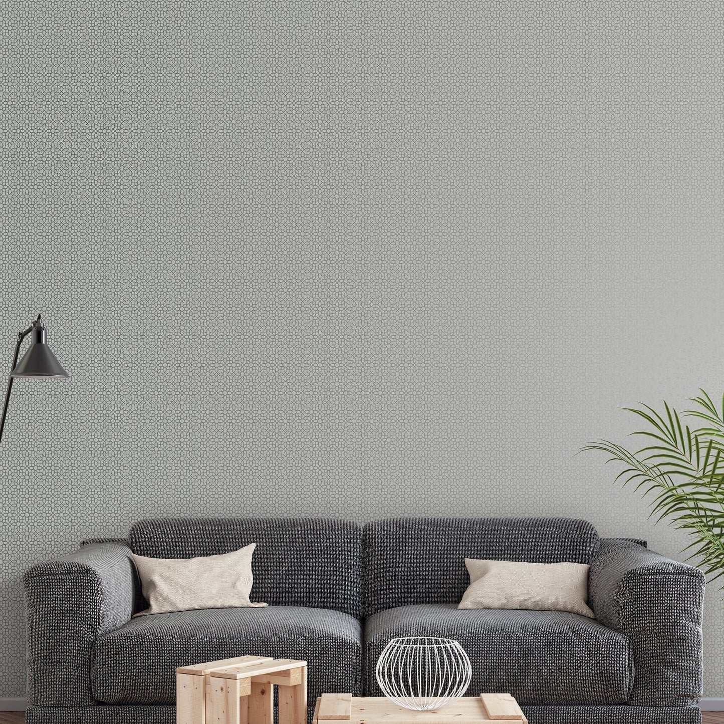Metallic FX Mosaic Wallpaper - Silver - Galerie - W78186 - Premier Wallcovering