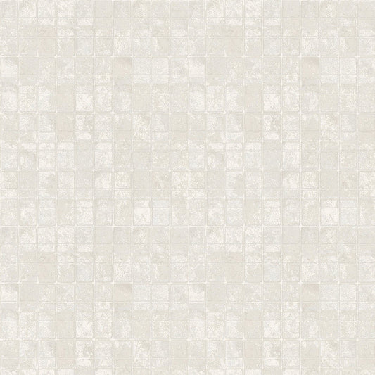 Metallic FX Tile Wallpaper - Pearl - Galerie - W78211 - Premier Wallcovering