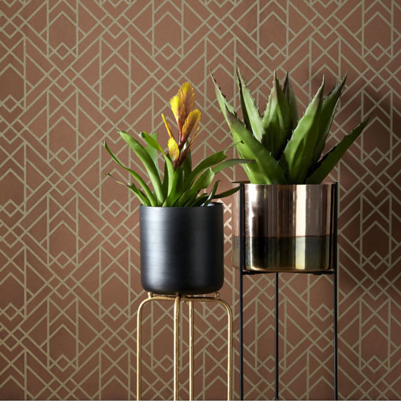 Metro Wallpaper - Amber Glow - 1838 wallcoverings - 1907 - 140 - 04 - Premier Wallcovering