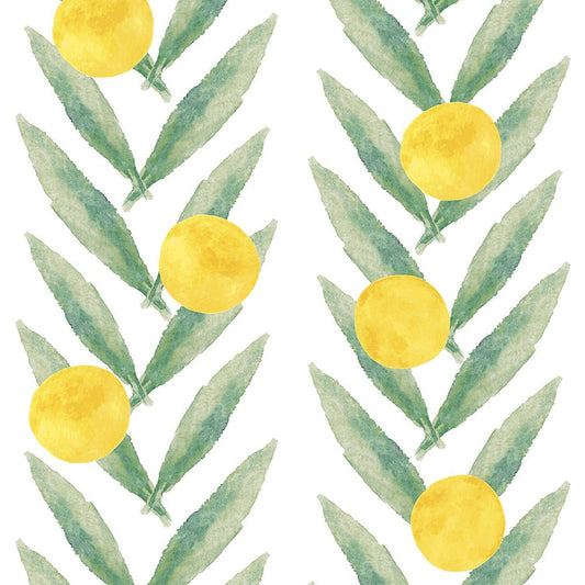 Mexican Sunrise Wallpaper - Lemon Yellow - Lust Home - LH900019 - Premier Wallcovering