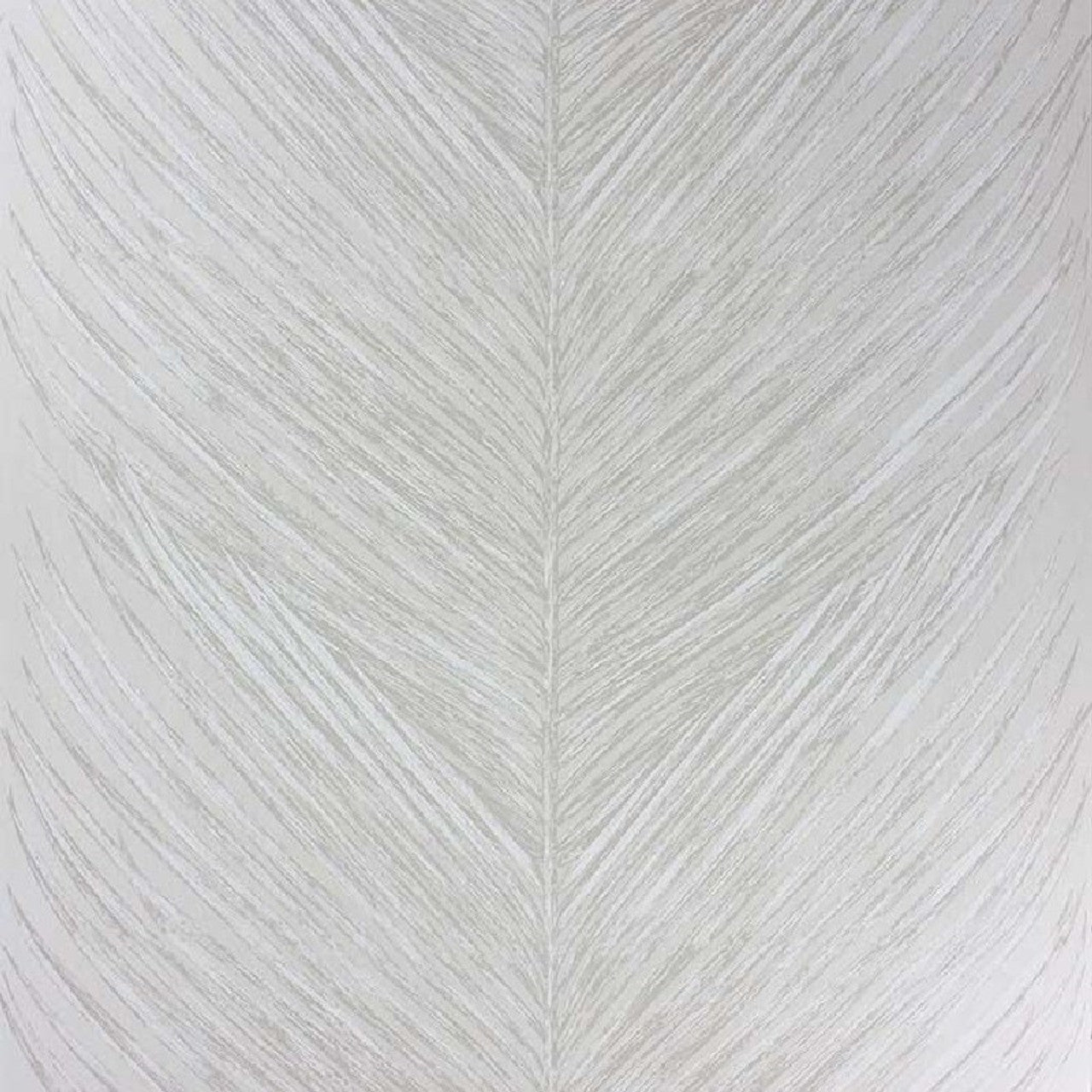 Mey Fern Wallpaper - White/Silver - Nina Campbell - NCW4154-04 - Premier Wallcovering