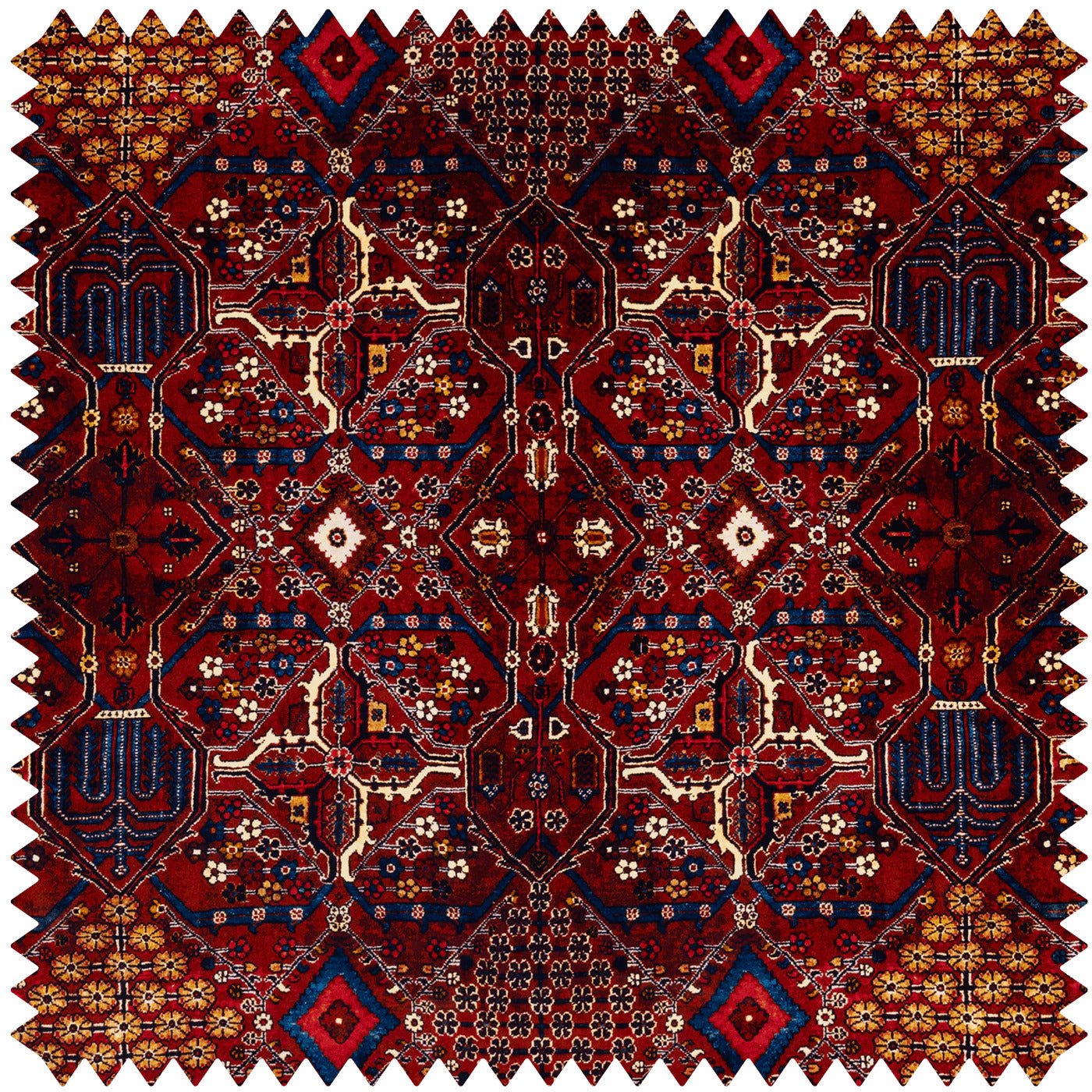 Mey Meh Velvet Fabric -  Sienna - House of Hackney - 1-FA-MEY-VE-MUL-XXX-XXX - Premier Wallcovering