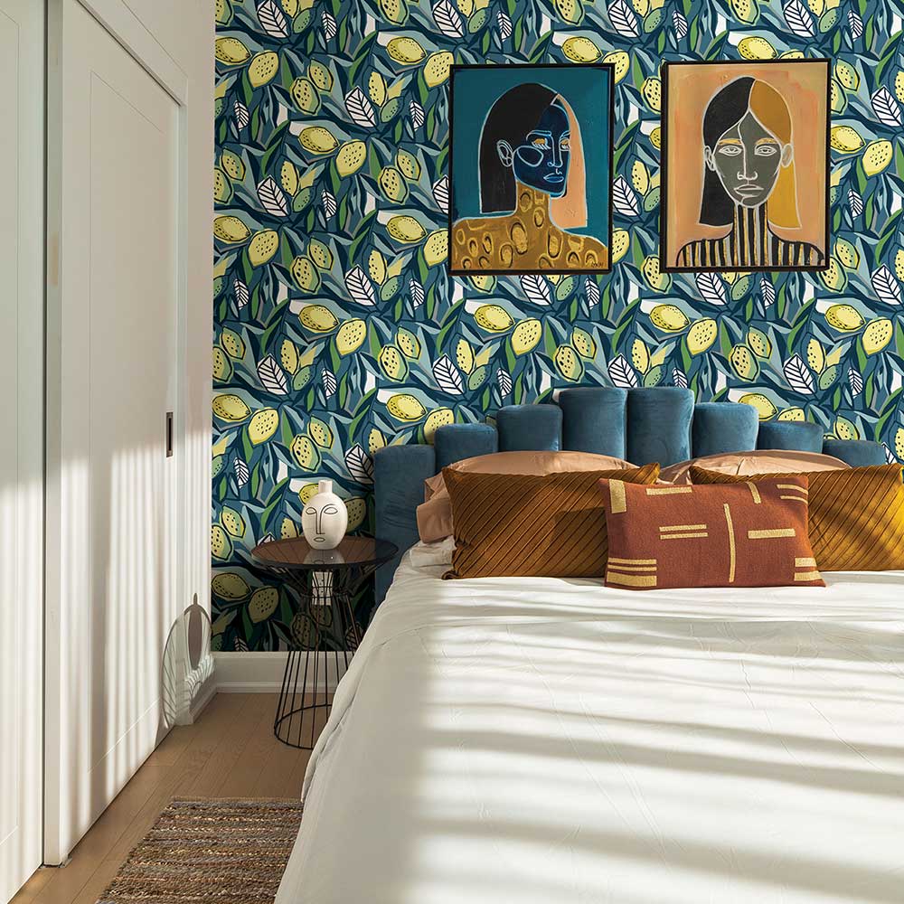 Meyer Wallpaper - Blue - A Street Prints - FD26422 - Premier Wallcovering