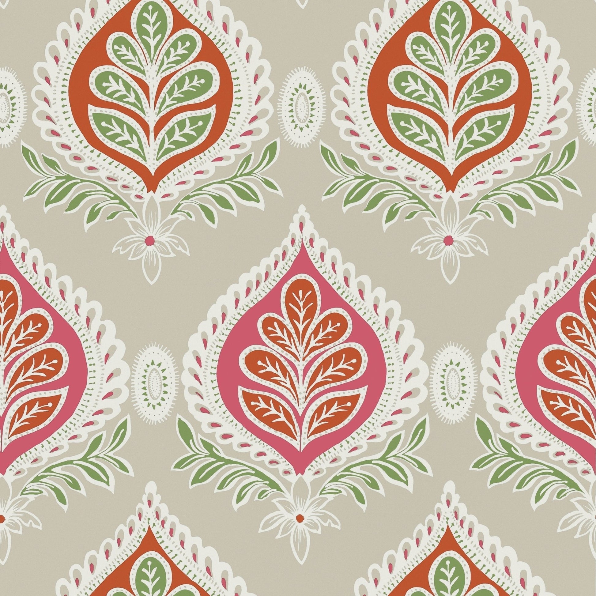 Midland Wallpaper - Pink & Coral - Thibaut - T24315 - Premier Wallcovering