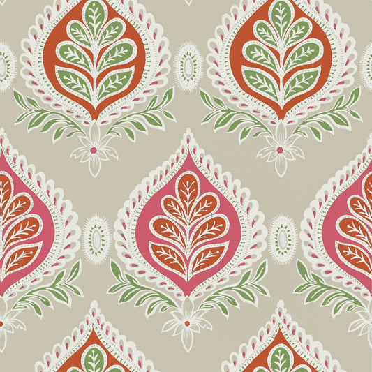 Midland Wallpaper - Pink & Coral - Thibaut - T24315 - Premier Wallcovering