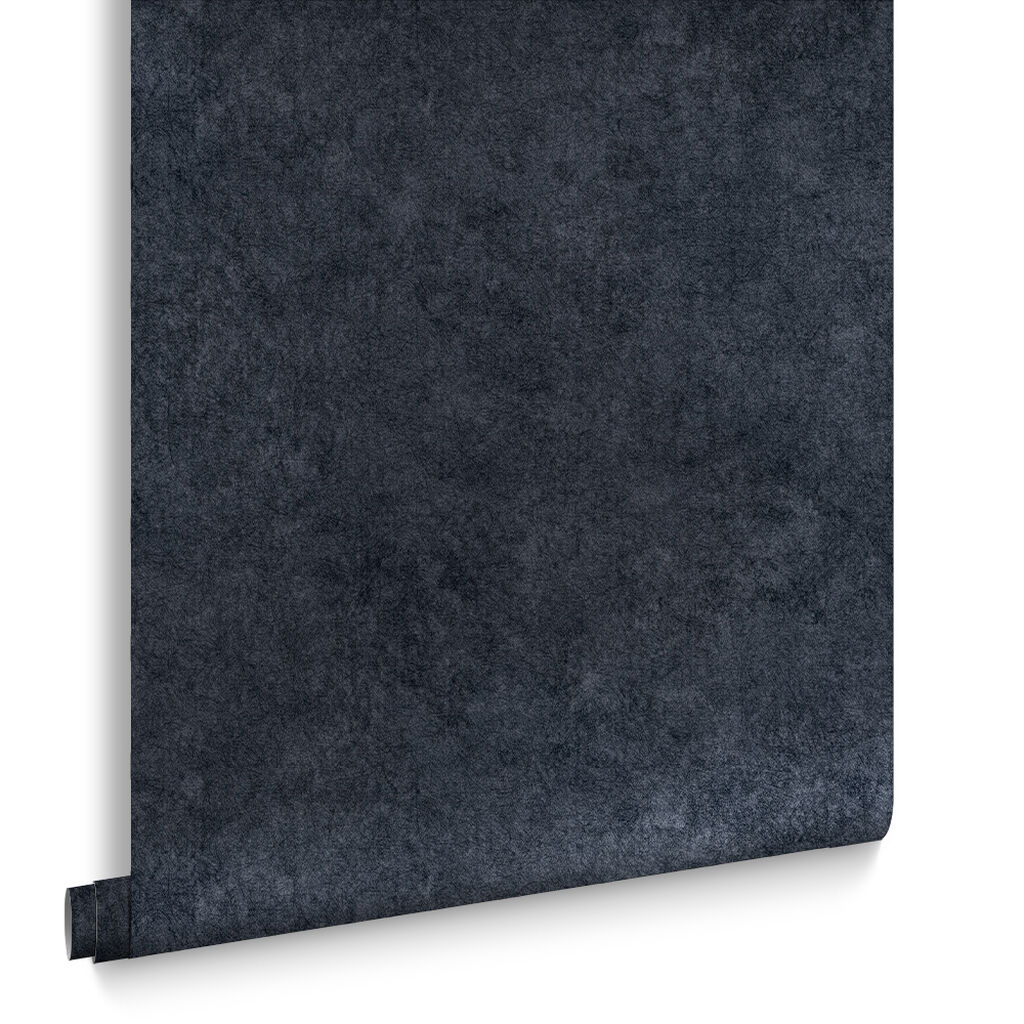 Midnight Texture Plain Wallpaper - Blue - Graham & Brown - 113943 - Premier Wallcovering
