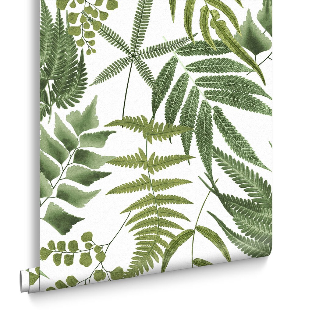 Midsummer Fern Wallpaper - Lush - Graham & Brown - 107880 - Premier Wallcovering