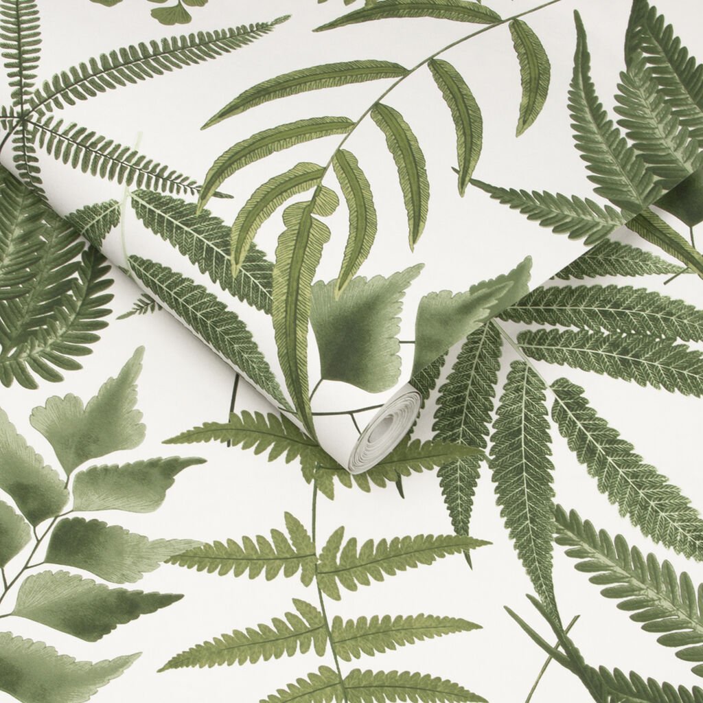 Midsummer Fern Wallpaper - Lush - Graham & Brown - 107880 - Premier Wallcovering