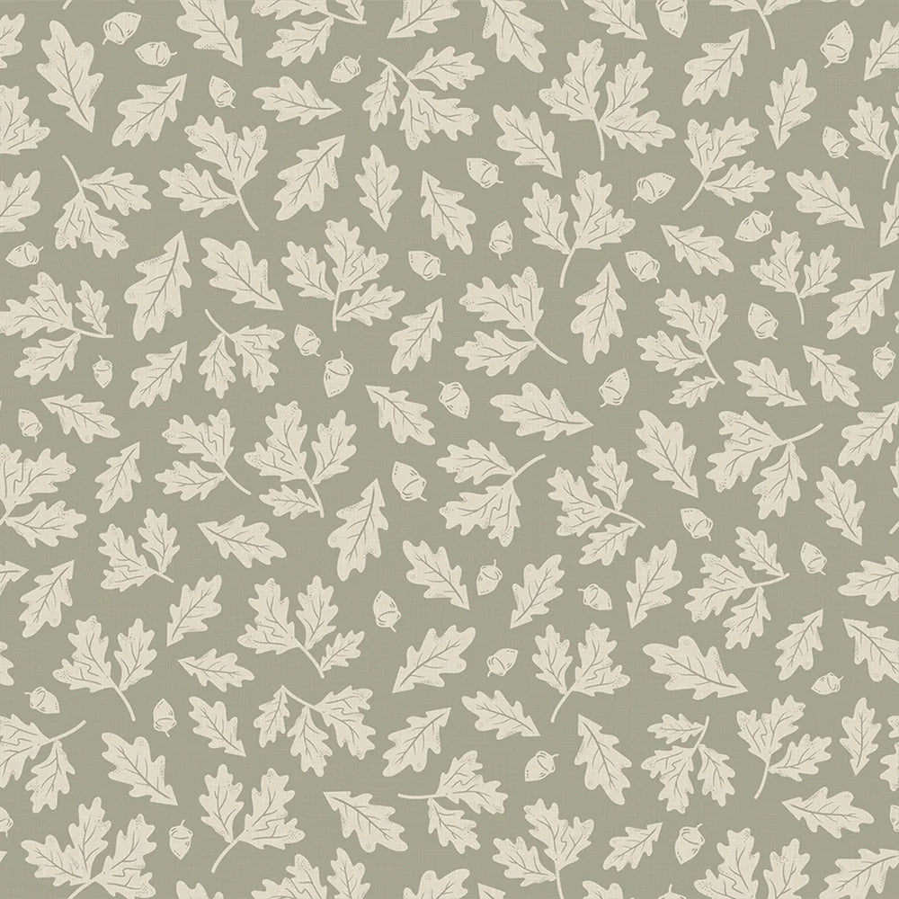 Mighty Oak Wallpaper - Sage Green - LAN100148 - Lucie Annabel - Premier Wallcovering