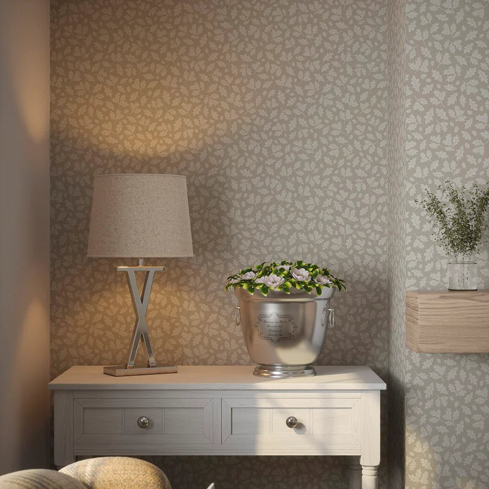 Mighty Oak Wallpaper - Natural - LAN100147 - Lucie Annabel - Premier Wallcovering