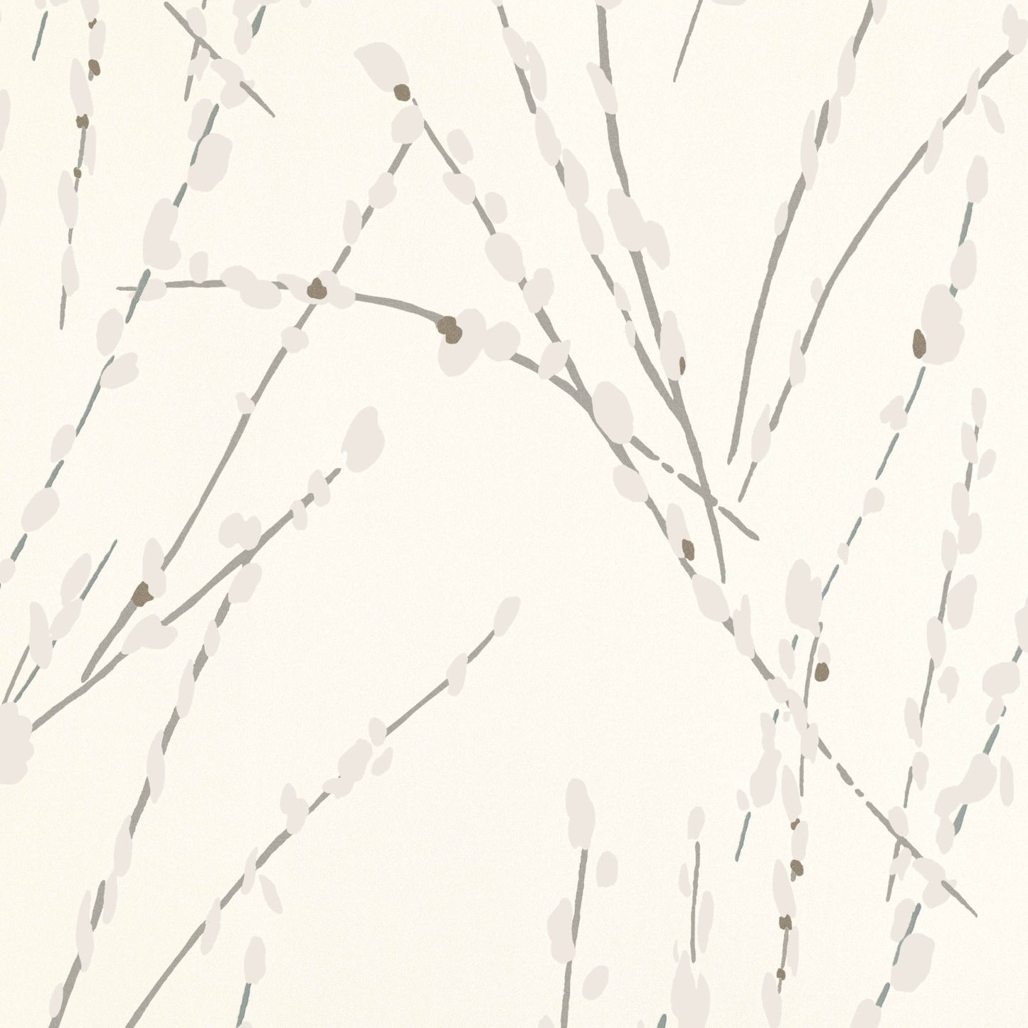 Mikado Wallpaper - Ivory - Romo - Floris - W406/01 - Premier Wallcovering