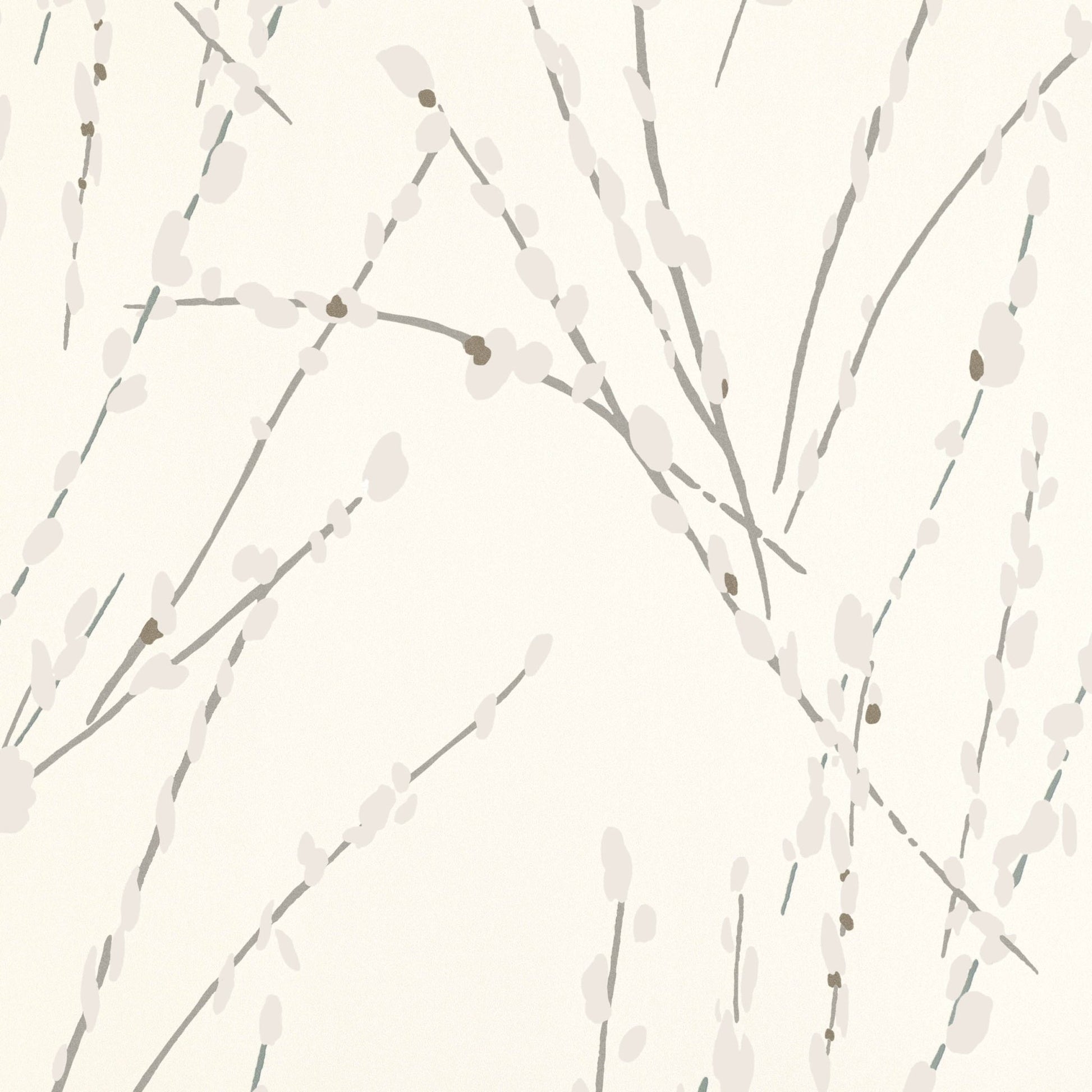 Mikado Wallpaper - Ivory - Romo - Floris - W406/01 - Premier Wallcovering