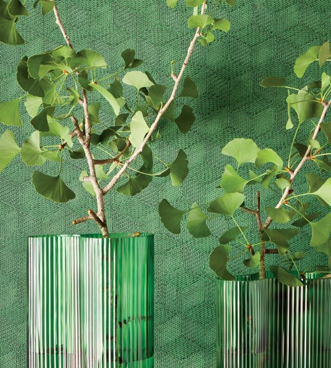 Milano Square Wallpaper - Navy - Thibaut - T10422 - Premier Wallcovering