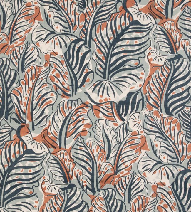 Mille Feuilles Fabric - Terracotta - Christopher Farr Cloth - CF138 - 08 - Premier Wallcovering