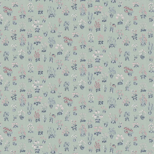 Millefleur Wallpaper - Chambray - Little Greene - 0260MFCHAMB - Premier Wallcovering