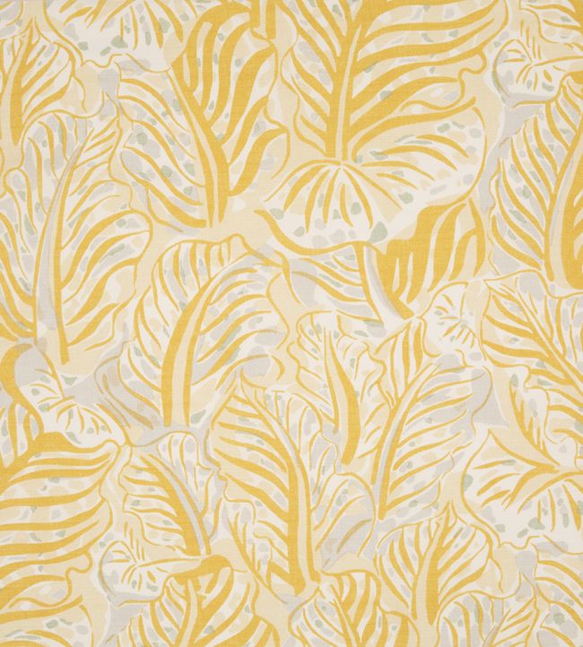 Millie Feuilles Performance Fabric - Limone - Christopher Farr Cloth - CF11512 - 03 - Premier Wallcovering