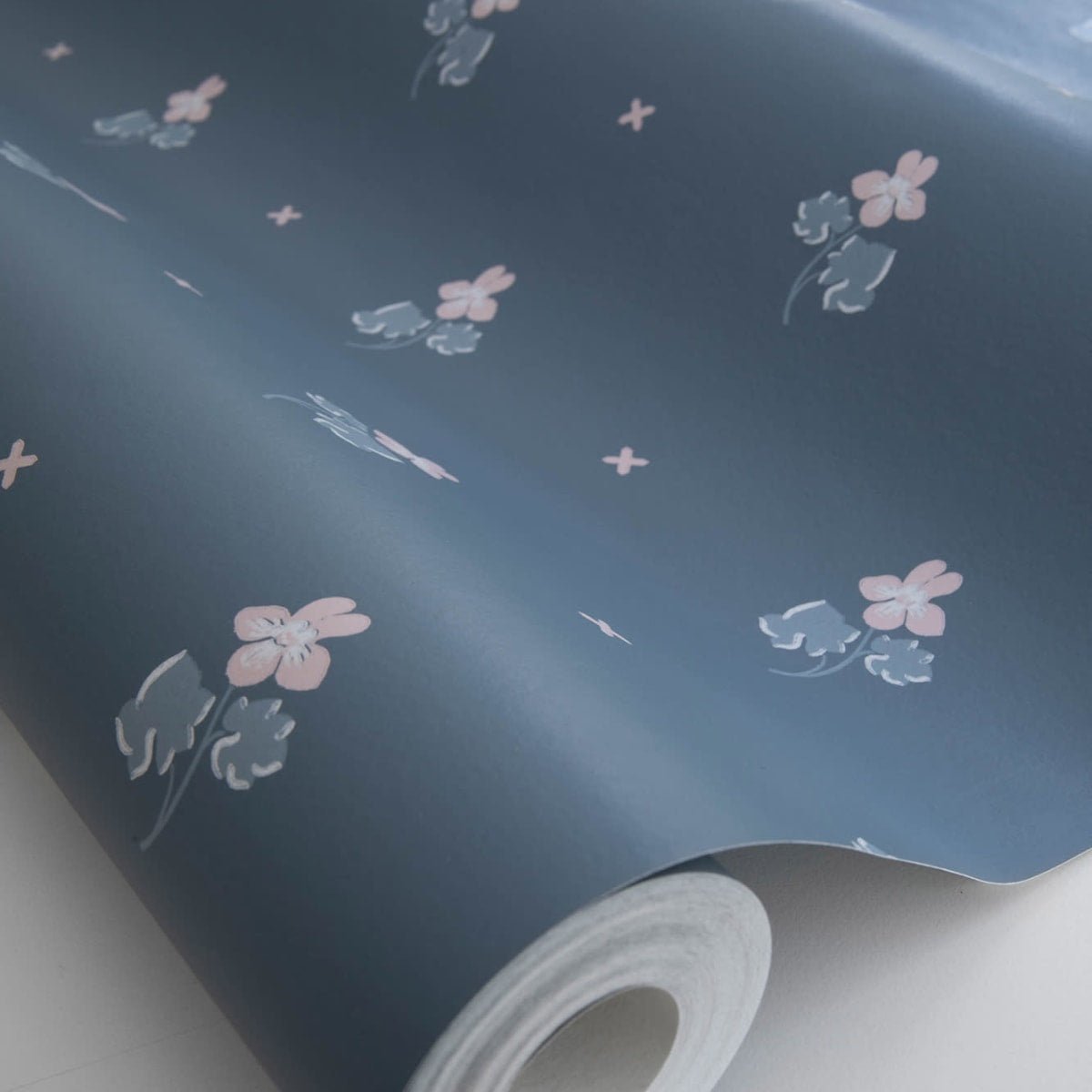 Mimi Wallpaper - Indigo Blue - Sandberg - S10269 - Premier Wallcovering