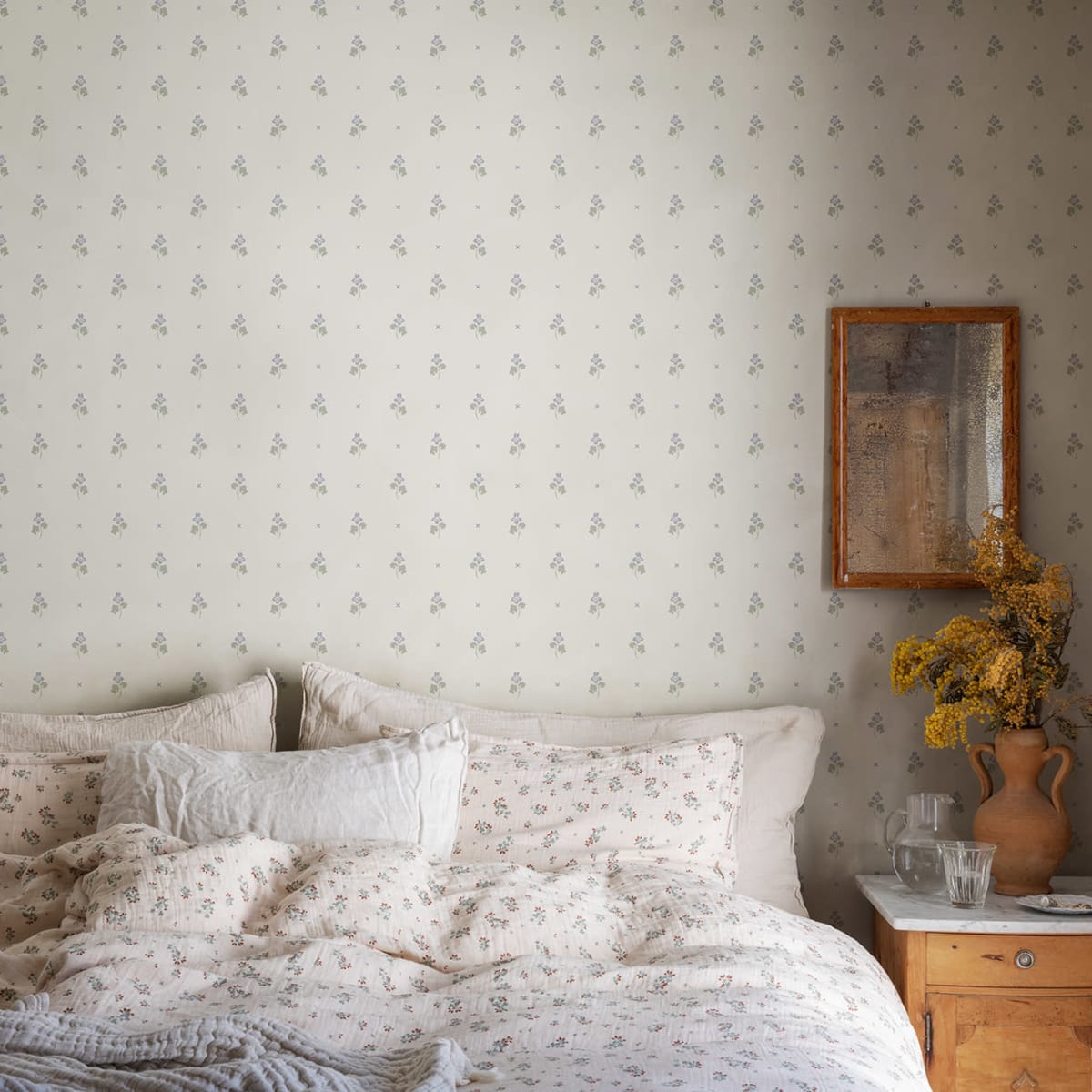 Mimi Wallpaper - Sandstone - Sandberg - S10267 - Premier Wallcovering