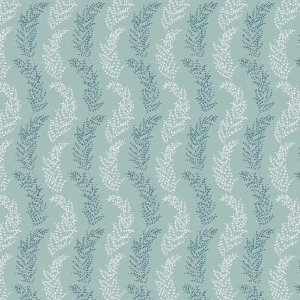 Mimosa Trail Wallpaper - Teal - Ohpopsi - JRD50108W - Premier Wallcovering