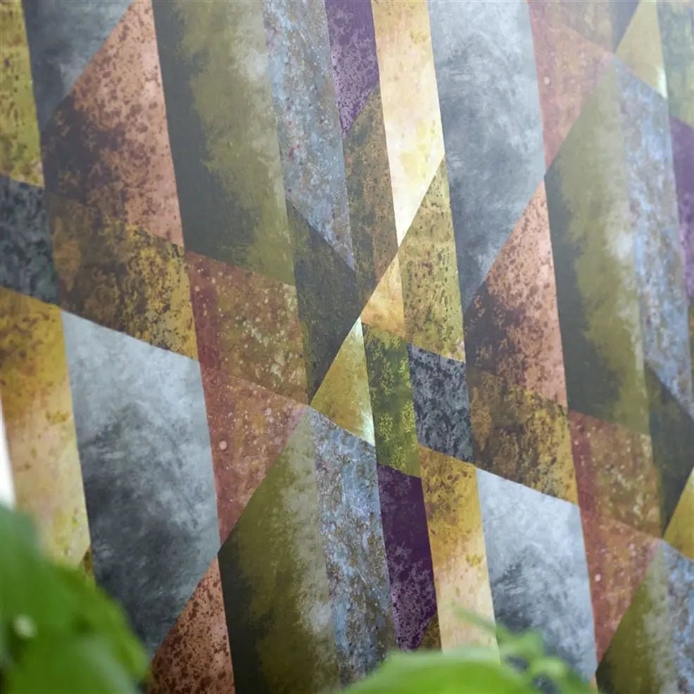 Minakari Geo Wallpaper - Rosewood - Designers Guild - PDG1141/02 - Premier Wallcovering