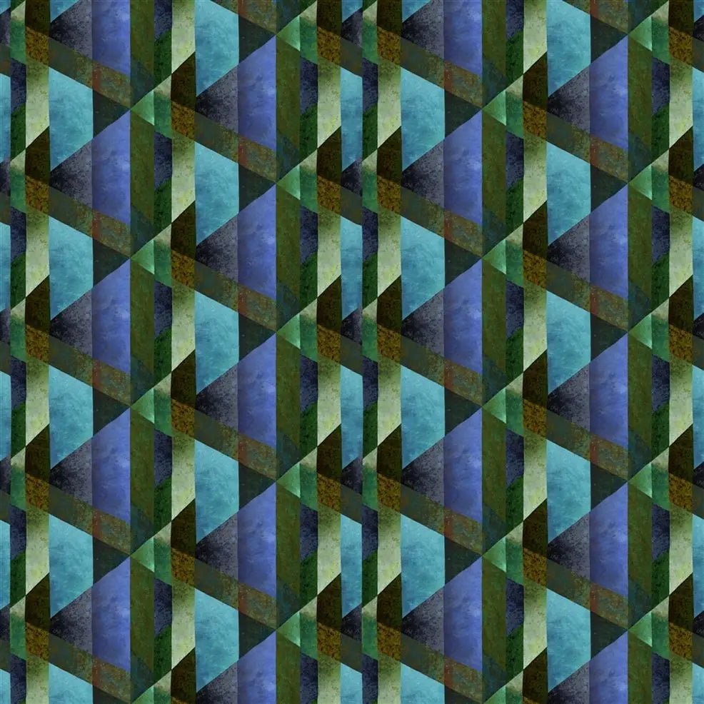 Minakari Geo Wallpaper - Cobalt - Designers Guild - PDG1141/01 - Premier Wallcovering