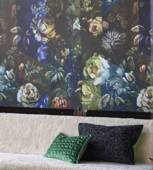 Minakari Cobalt Wallpaper - Cobalt - PDG1131/01 - Designers Guild - Premier Wallcovering