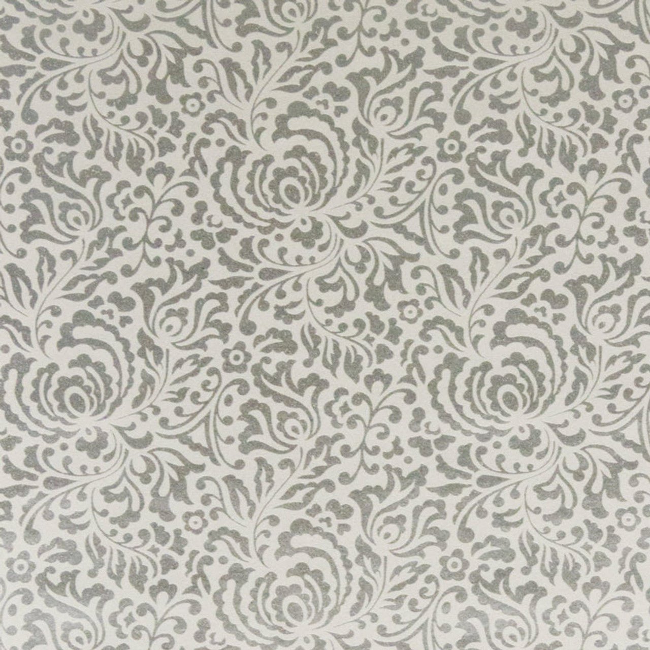 Minerals Floral Wallpaper - Grey/ Silver - Omexco - MIN1209 - Premier Wallcovering