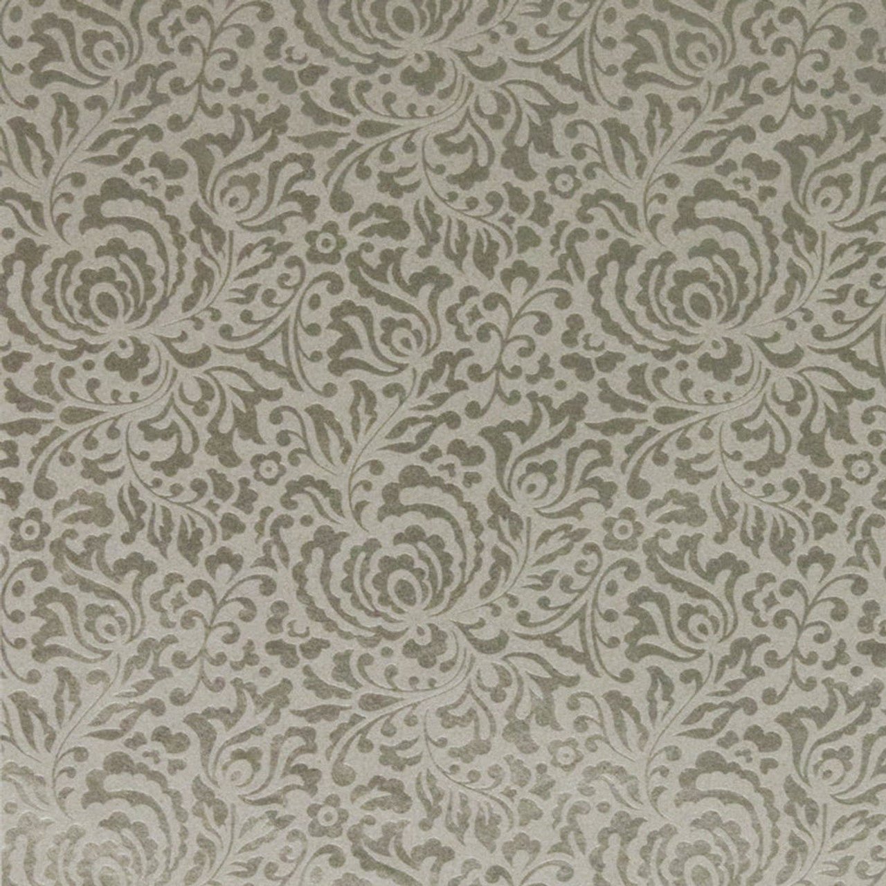 Minerals Floral Wallpaper - Sage - Omexco - MIN1027 - Premier Wallcovering