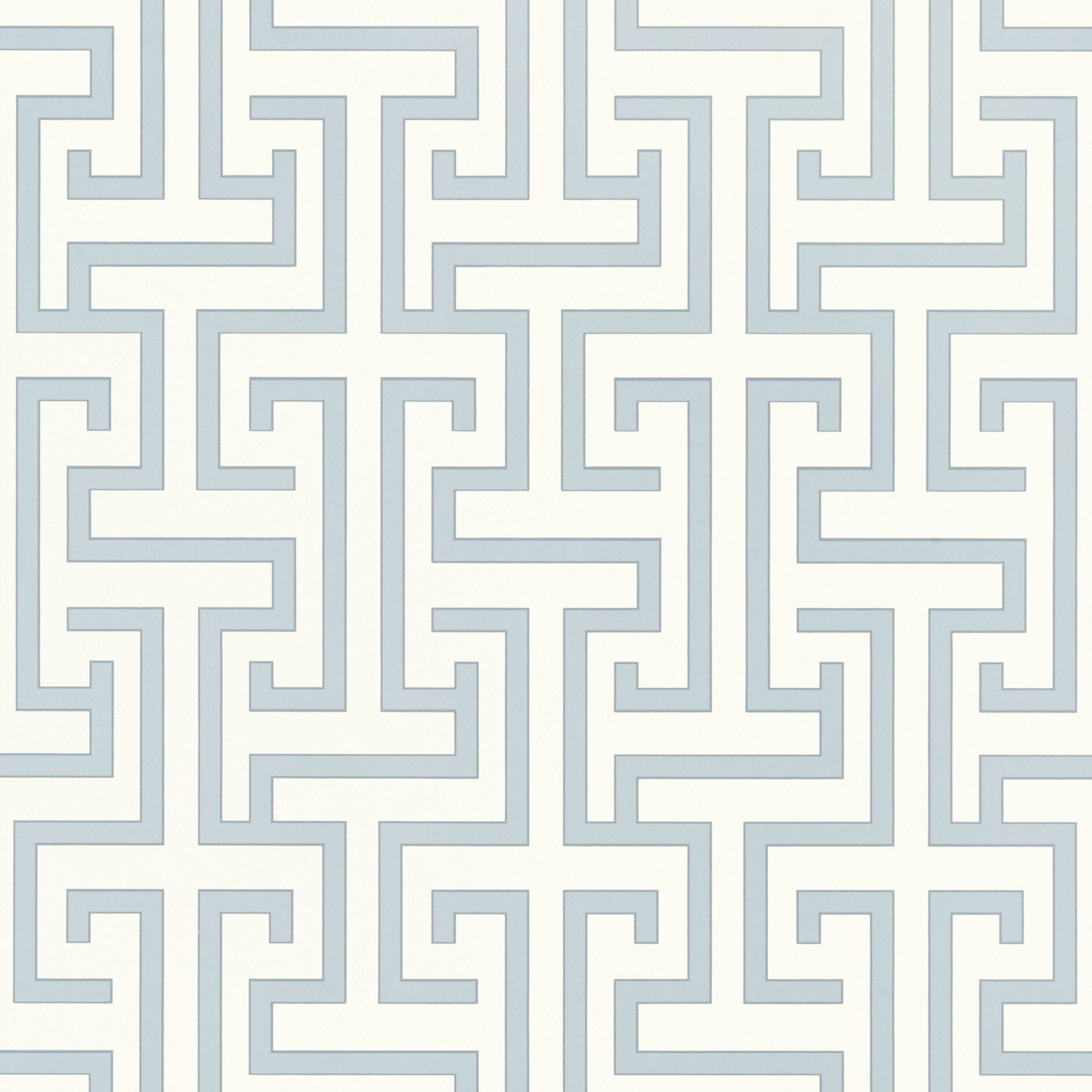 Ming Trail Wallpaper - Light Blue - Thibaut - T75474 - Premier Wallcovering