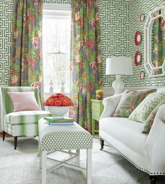 Ming Trail Wallpaper - Light Blue - Thibaut - T75474 - Premier Wallcovering