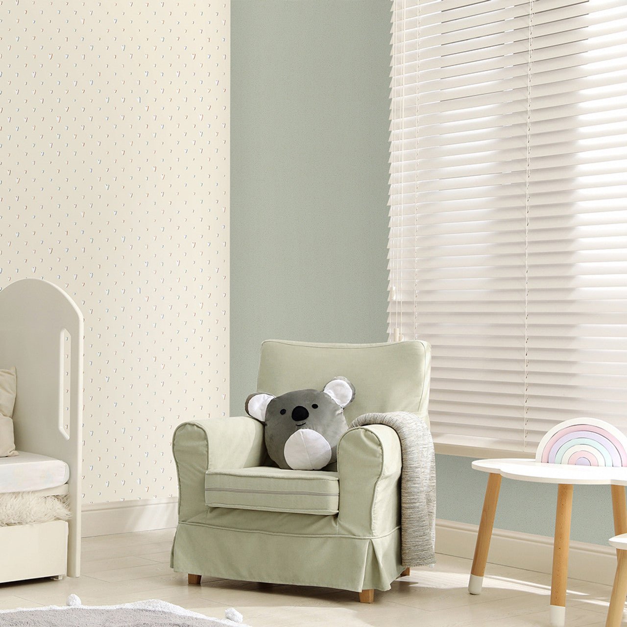Mini Dots Great Kids Wallpaper - Sage - Hohenberger - 26811 - Premier Wallcovering