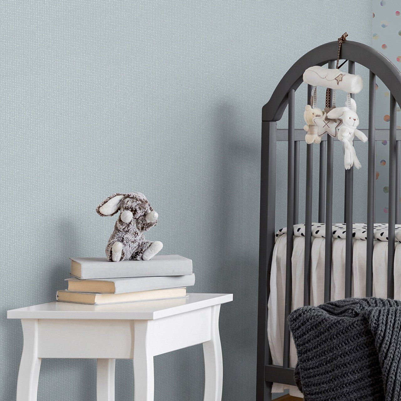 Mini Dots Great Kids Wallpaper - Light Blue - Hohenberger - 26809 - Premier Wallcovering