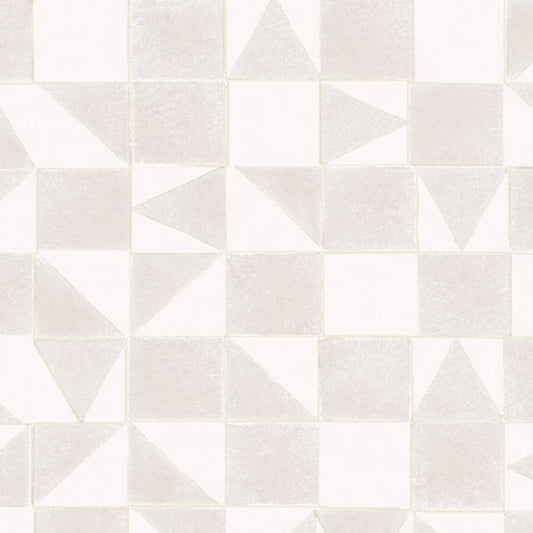Mini Me Geometric Wallpaper - Beige - Eijffinger - 399090 - Premier Wallcovering