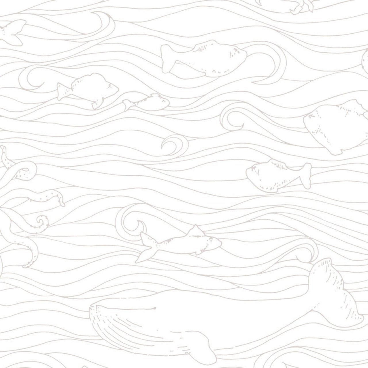 Mini Me High Tide Wallpaper - White - Eijffinger - 399040 - Premier Wallcovering