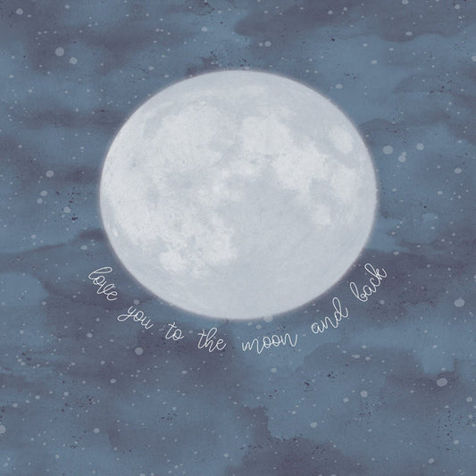 Mini Me Over the Moon Mural Wallpaper - Midnight Blue - Eijffinger - 399119 - Premier Wallcovering