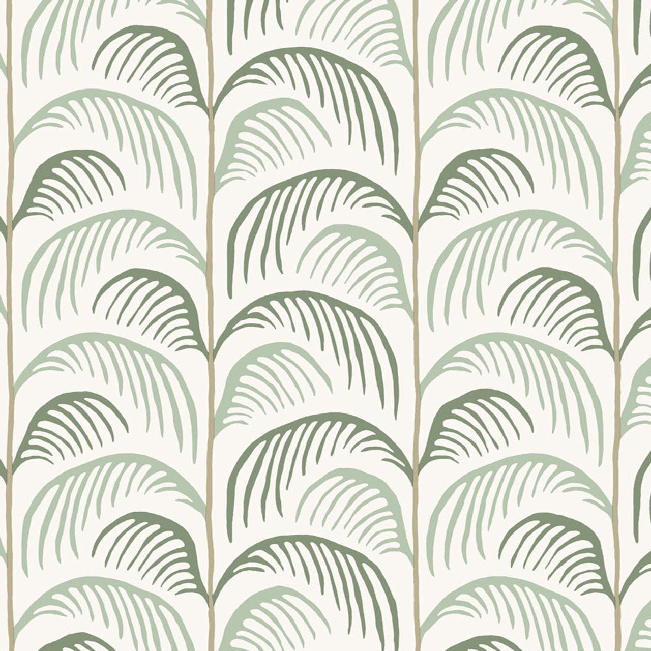Mini Me Palm Wallpaper - Green - Eijffinger - 399070 - Premier Wallcovering