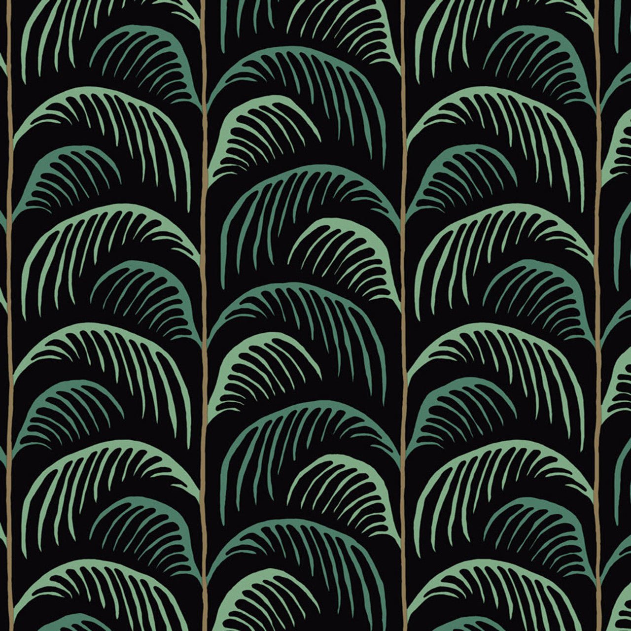 Mini Me Palm Wallpaper - Black - Eijffinger - 399073 - Premier Wallcovering