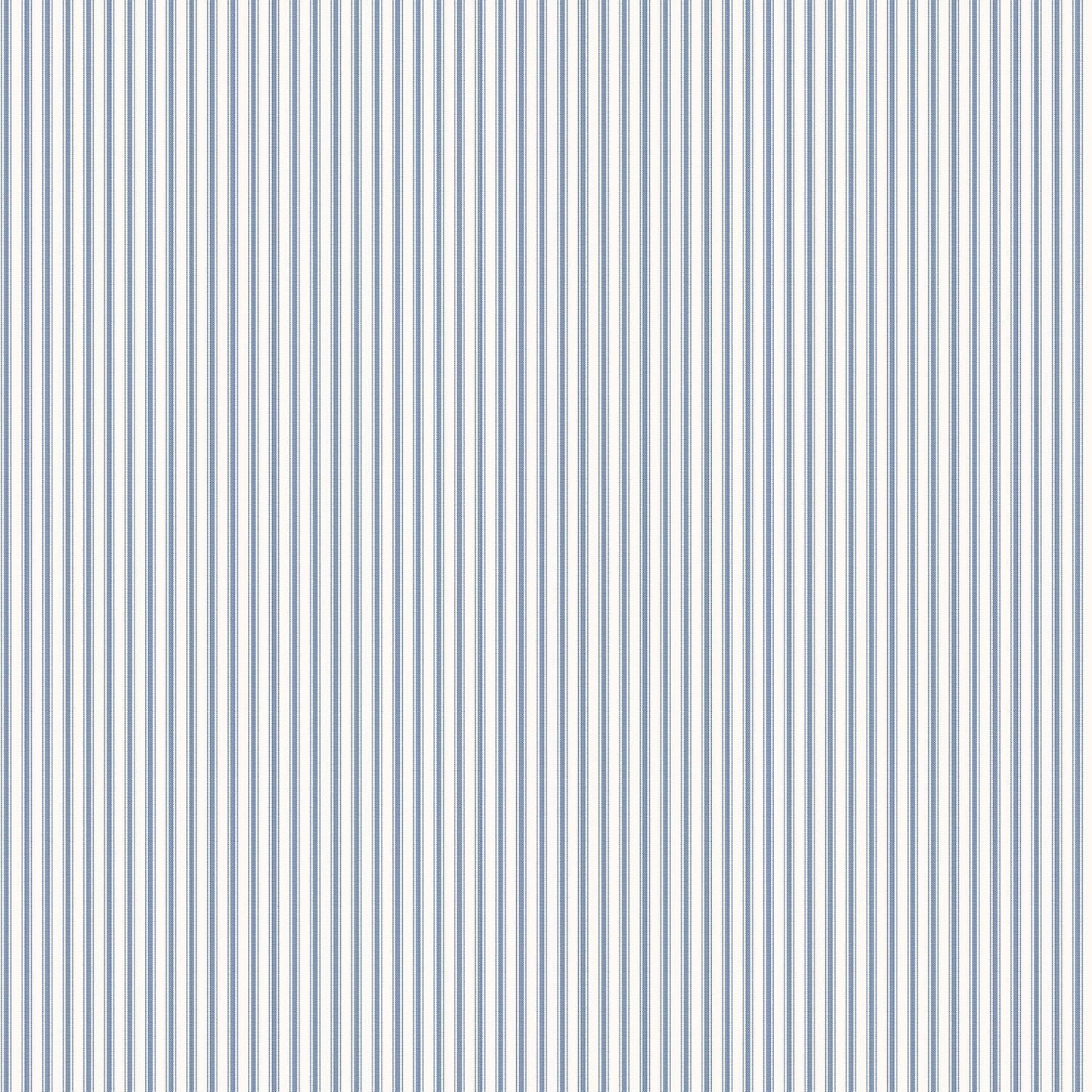 Miniatures 2 Double Stripe Wallpaper - Blue / White - Galerie - G67927 - Premier Wallcovering